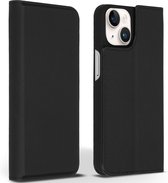 Accezz Hoesje Geschikt voor iPhone 14 Hoesje Met Pasjeshouder - Accezz Premium Leather Slim Bookcase - Zwart