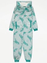 Dinosaurus onesie - maat 92/98 - Dino pyjama huispak - groen