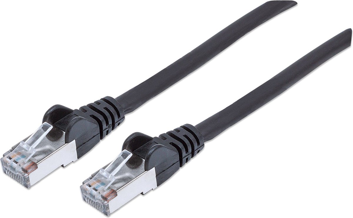 Intellinet - 736855 - RJ45 - Netwerkkabel - patchkabel - CAT 6A - S/FTP - 10.00 m - Zwart