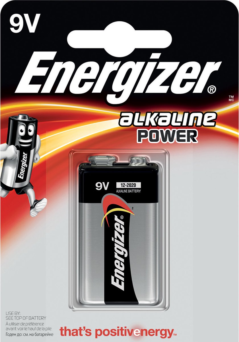 Energizer Alkaline Batterij 9 V Power 1-Blister