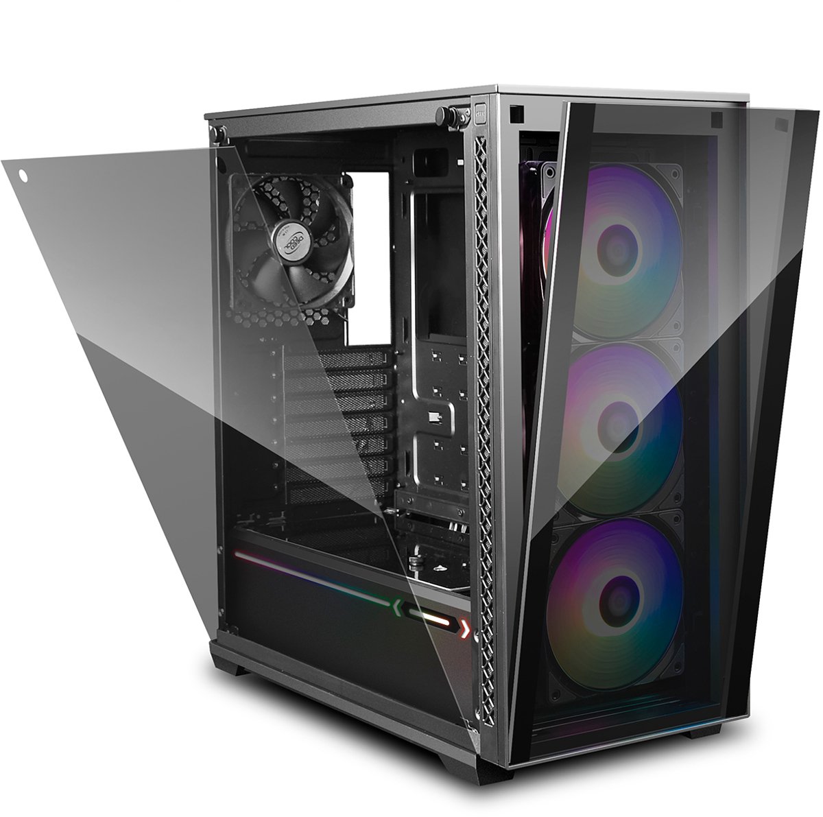 DEEPCOOL MATREXX 70 ADD-RGB 3F - Box zonder voeding - Medium toren - E-ATX-formaat