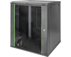 Digitus DN-19 16U-6/6-EC-SW 19inch-wandkast (b x h x d) 600 x 816 x 600 mm 16 HE Zwart, Zwart (mat), Zwart (RAL 9005)