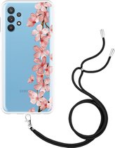 Hoesje met Koord Geschikt voor samsung Galaxy A32 5G Flower Branch