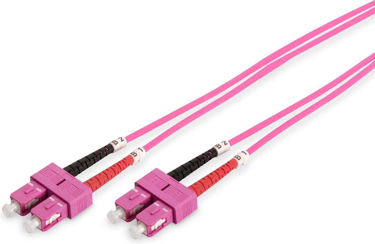 Digitus SC/SC OM4 2m Glasvezel kabel I-VH Violet