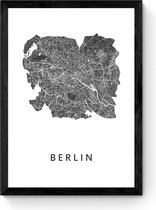Berlin  - Ingelijste Stadskaart Poster
