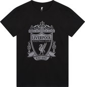Liverpool FC Logo t-shirt zwart senior - maat S - maat S