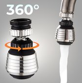 Tête de robinet rotative Ease Store - Fixation de robinet - 360 degrés - Extension - Économie d'eau - Filtre de robinet - Robinet de cuisine