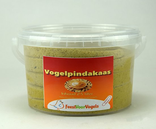Vogelpindakaas - Buitenvogelvoer - 2,5 l