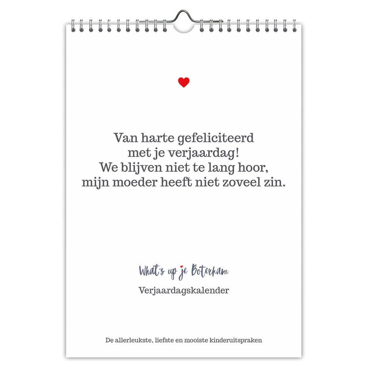 What's up je boterham - Verjaardagskalender - A4