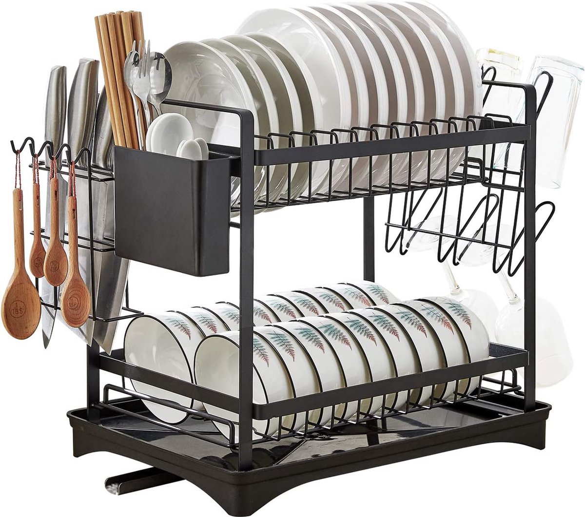 Goedkoopste Afdruiprek - voor servies en snijplanken – mokken en glazen – dish drainer – luxe afdruiprek