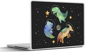 Laptop sticker - 14 inch - Sterren - Dinosaurus - Kinderen