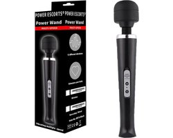 Power Escorts Power Wand Massager - 32 cm - Stroomkabel - Zwart