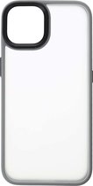 Shop4 - iPhone 14 Hoesje - Luxe Bumper Back Case Grijs