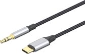 USB-C naar 3,5mm aux kabel (male) USB-C naar Jack Kabel - 1.2 Meter - Type-C Aux Auto Kabel - Zwart