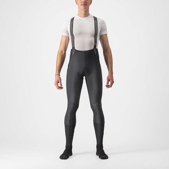 BALEAF fietsbroek voor dames, winter, waterdicht, thermisch, fleece, gevoerd, winddicht, fietsbroek lang, 4D gewatteerd met tas, grijs, XXL