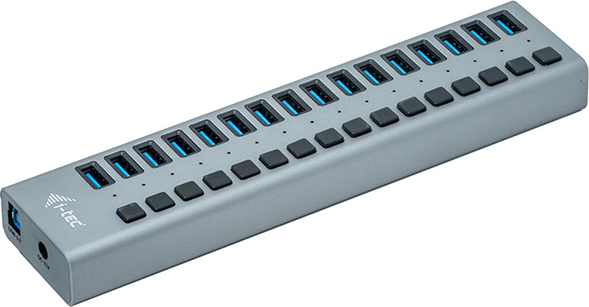 i-Tec - USB Oplader 16 poorten - Power Adapter (90W)