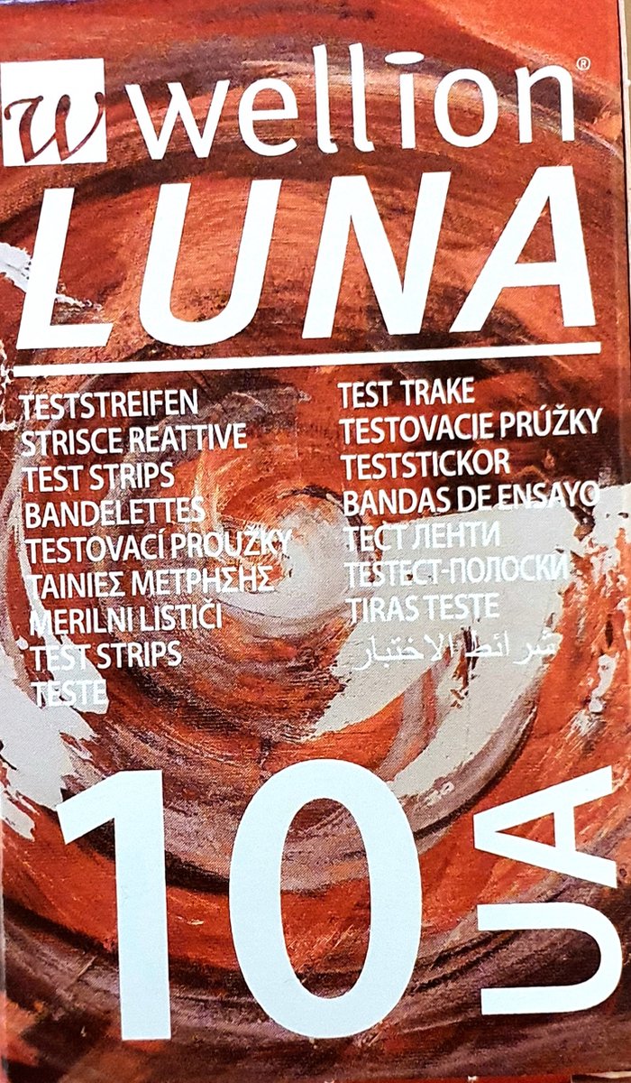 Goedkoopste Wellion Luna Urinezuur Teststrips 10 stuks