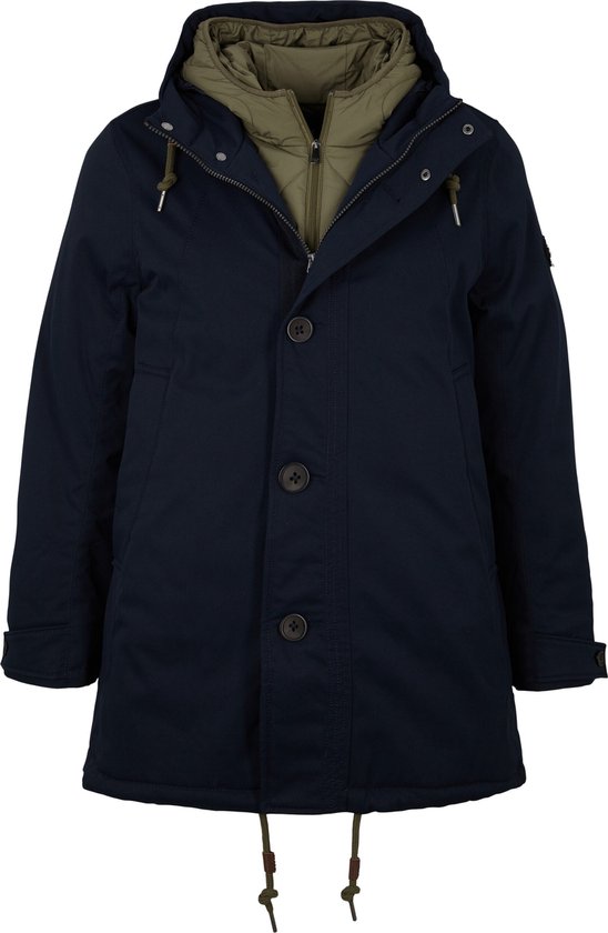 TOM TAILOR parka avec empiecement 2 en 1 Veste Homme Taille XL bol