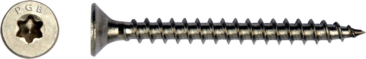 PGB-FASTENERS | RVS Spaanplaatschroef A2 VK-T Ø 4,0x16