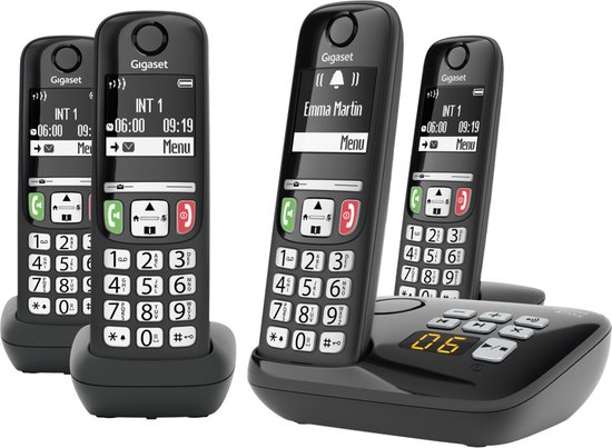 Gigaset A735A Trio - téléphone sans fil avec répondeur - écran