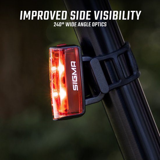 Sigma Buster 400 USB LED Verlichtingset - 400 Lumen + Buster RL 80 Flash USB achterlicht - Li-ion accu - Oplaadbaar — afbeelding 2