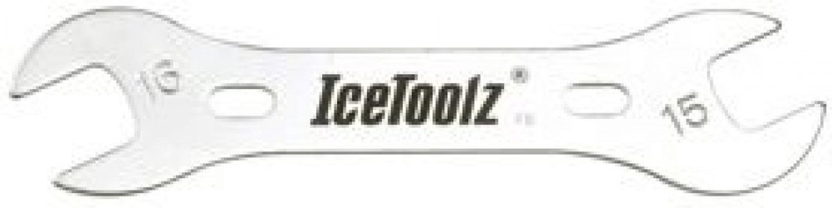 IceToolz Conussleutel - Dubbelzijdig - Chroom-molybdeen - 15/16 mm - Voor fietsreparatie