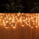 Giftmas Ijspegel Lichtgordijn - Led Gordijn – Lichtsnoer – Lichtslinger – Verlichting – Kerstversiering – Kerstverlichting Buiten – Kerstverlichting Binnen – 120 LED's – 4m