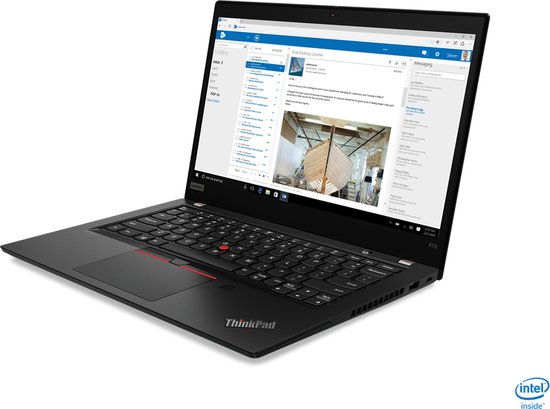 Lenovo ThinkPad X13 Gen 1 (Intel) Intel® Core™ i7 i7-10610U Laptop 33,8 cm (13.3") Touchscreen Full HD 16 GB DDR4-SDRAM 256 GB SSD Wi-Fi 6 (802.11ax) Windows 10 Pro Zwart - Lenovo - Hoofdafbeelding