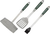 Set de 3 outils Big Green Egg : pinceau + spatule + spatule large