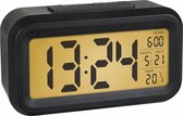 Igoods Wekker Numérique Chevet - Horloges à Affichage LED avec Snooze Réglable 12/24Hr - Réglage Facile - Température, Date, Minuterie - Réveils Portables pour Chambre Maison Bureau Cuisine