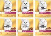 6x Gourmet Gold - Luxe Mix Multipack - Kattenvoer - 8x85g