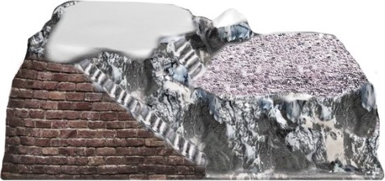 Basis kerstdorp full colour Tirol 42 x 25 cm