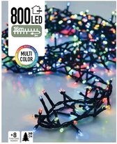Oneiro’s luxe Micro Cluster 800 LED's - 16 meter - multicolor - 8 functies + geheugen - kerst – clusterverlichting- feestdagen - winter - verlichting - binnen - buiten – sfeer