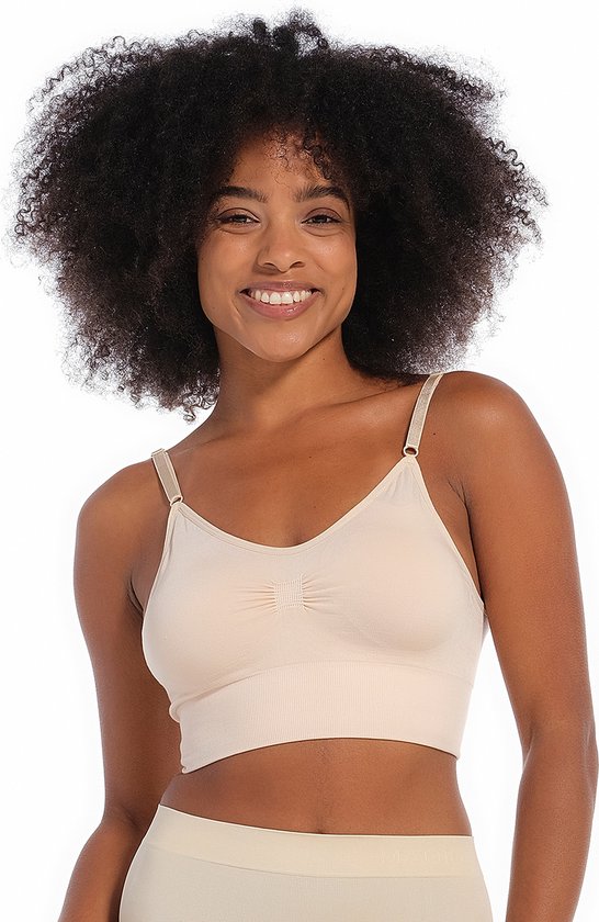 MAGIC Bodyfashion Low Back Bra Dames Beha Latte - Maat L