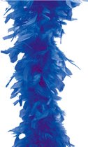 Faram Party - Veren Boa - Carnaval verkleed accessoire - blauw - 180 cm - 50 gram