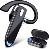 Bluetooth Headset met Oplaadcase - In-Ear Koptelefoon - Draadloze Headset met Microfoon - Bluetooth 5.1 - Handsfree Bellen - IPX7 Waterdicht