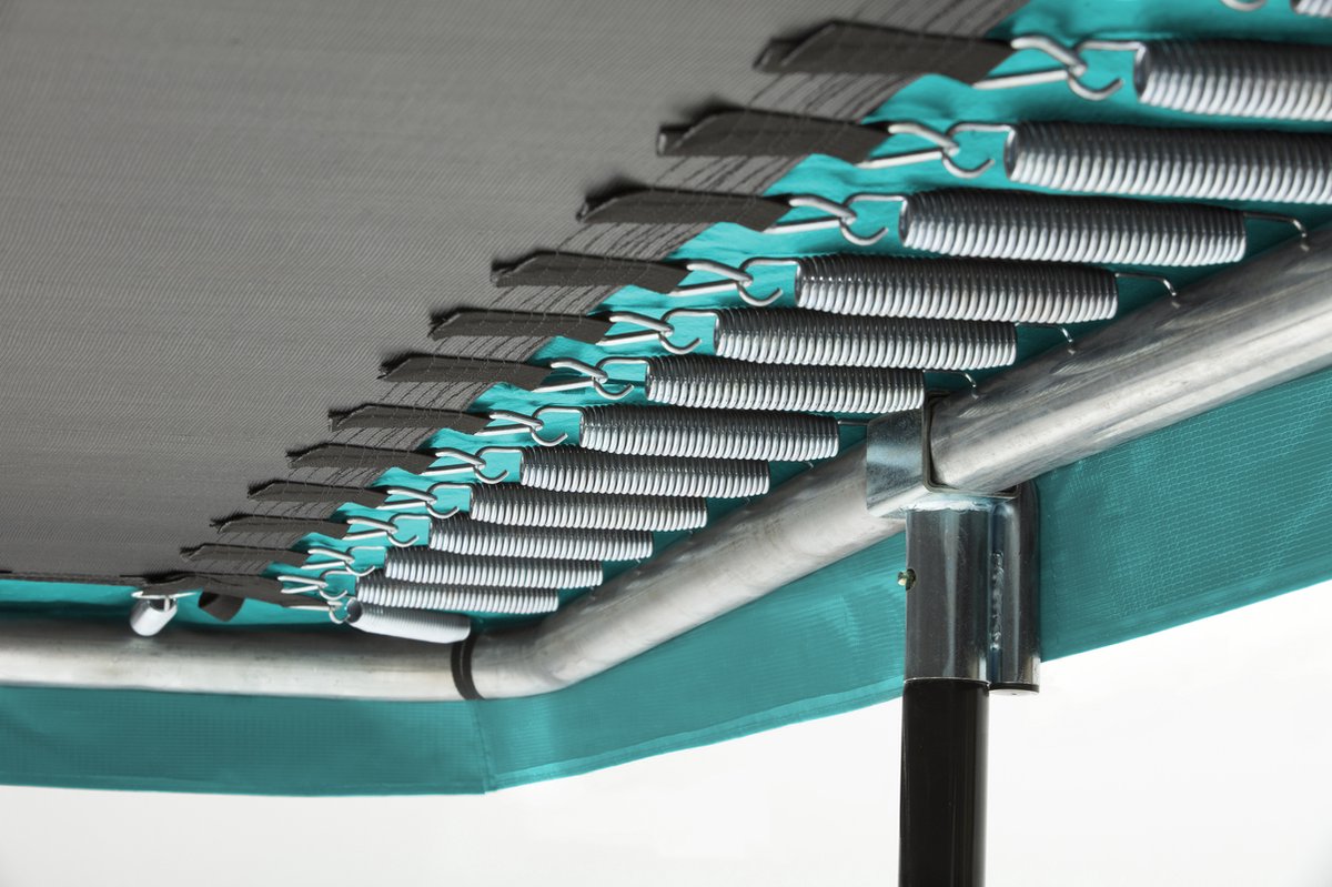 Salta Comfort Edition - 214 x 153 cm - Rechthoekige trampoline met veiligheidsnet - Groen - Trampoline voor kinderen — afbeelding 8