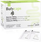 Optim Butycaps - 30 Sachets - 900mg butyrine (Botervet of tributyrin) - equivalent van 787 mg boterzuur (butyraat, butyrate) - darmtransit