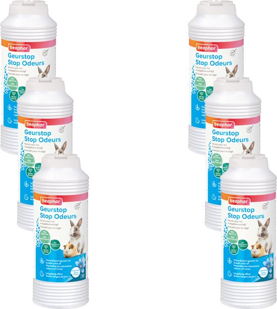 Beaphar Geurstop Knaagdier - Geurverwijderaar - 6 x 600 ml