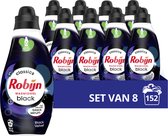 Bol.com Robijn Klein & Krachtig Black Velvet Vloeibaar Wasmiddel - 8 x 19 wasbeurten - Voordeelverpakking aanbieding