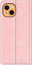 Casecentive - Étui portefeuille en cuir magnétique - iPhone 14 Pro - rose