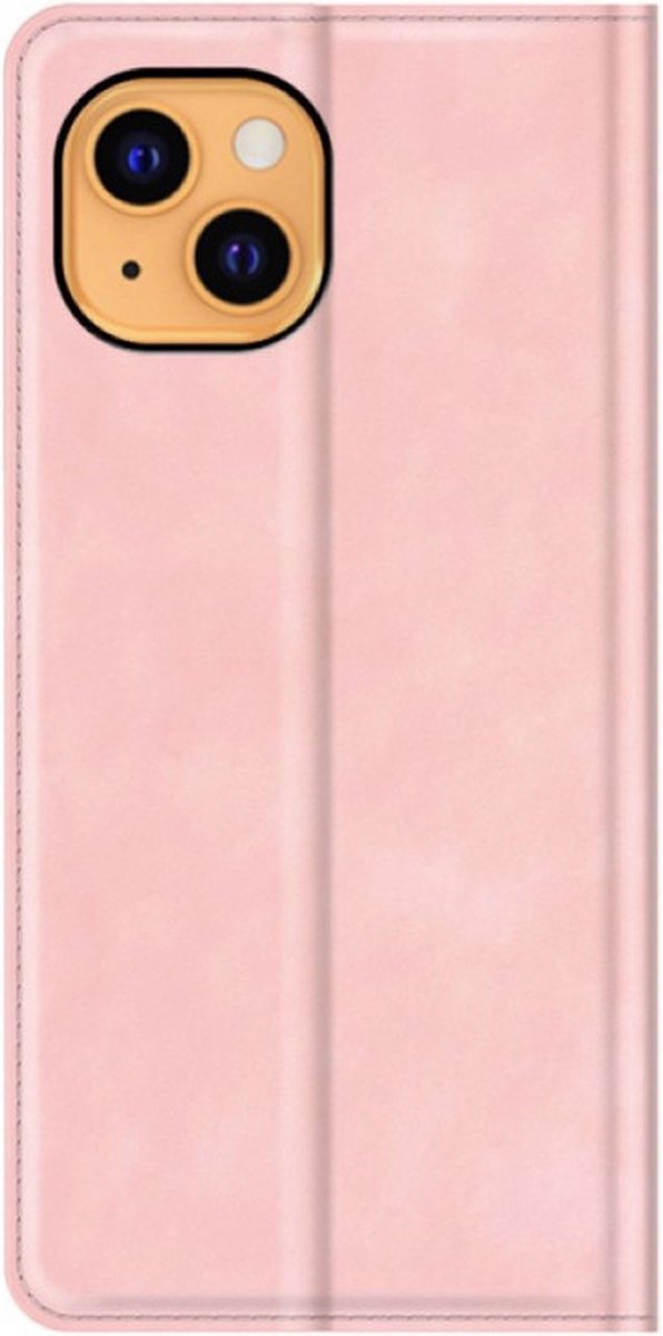 Casecentive - Magnetische Leren Wallet case - iPhone 14 Pro - roze