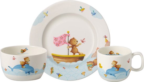 Villeroy & Boch Kinderservies Happy as a Bear - 3-delig van Merkloos — afbeelding 5