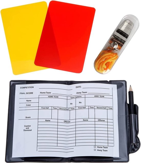 Jeu De Cartes D'arbitre De Football, Carte Rouge, Carte Jaune