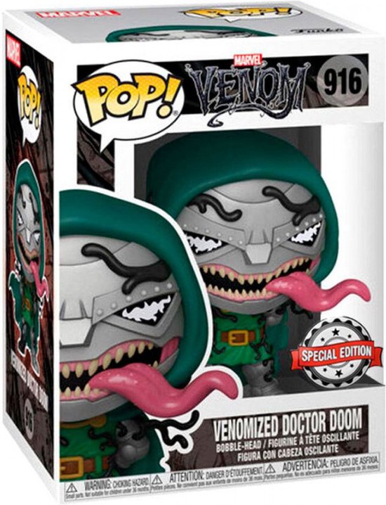 Funko Pop! Marvel: Venom - Venomized Dr. Doom (with Glow in the Dark Chase) - US Exclusive