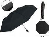 PD® - Mini Paraplu Opvouwbaar - Zwart - Mini Paraplu Handtas - Mini Paraplu Lichtgewicht - Miniparaplu