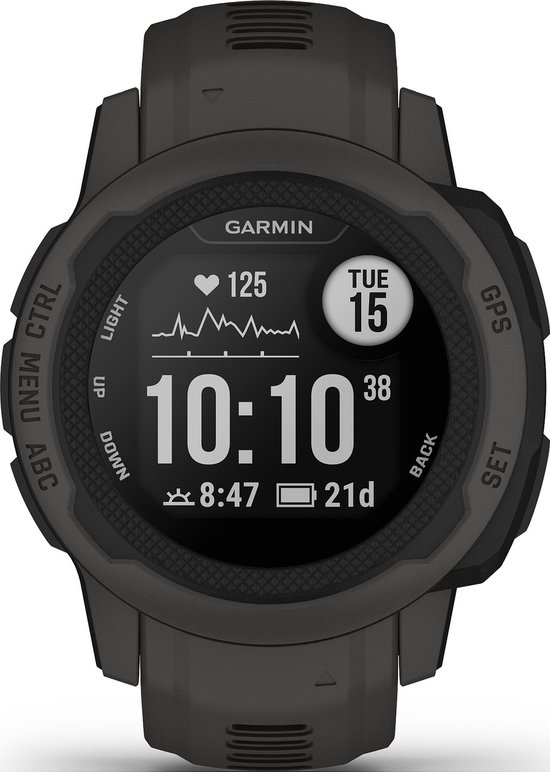 Garmin Instinct 2S Sporthorloge met GPS Smartwatch voor heren 40mm Graphite bol