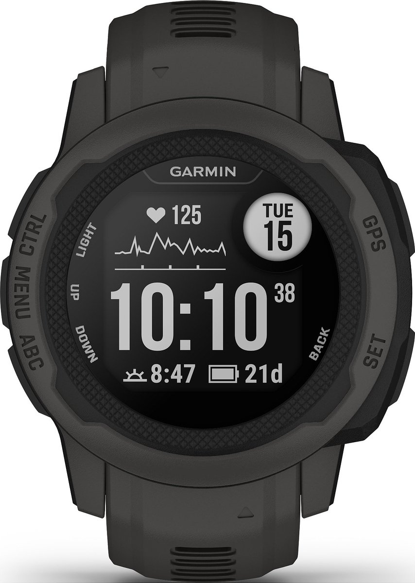 Garmin Instinct 2S - Sporthorloge met GPS - Smartwatch voor heren - 40mm - Graphite