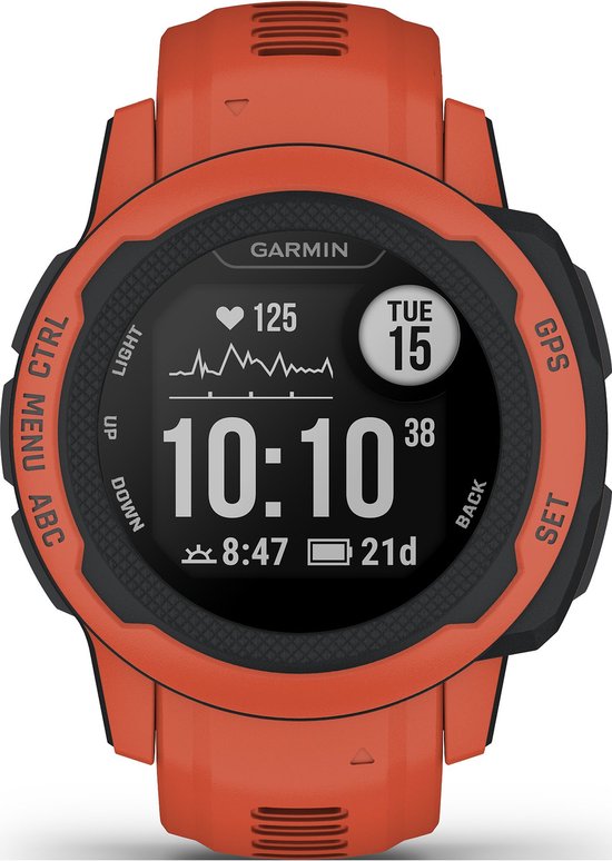Garmin Instinct 2S Smartwatch - Robuust Sporthorloge met GPS - 30+ Sport apps - Poppy