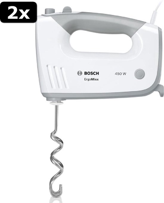 2x Bosch MFQ36400 ErgoMixx Mixer Wit